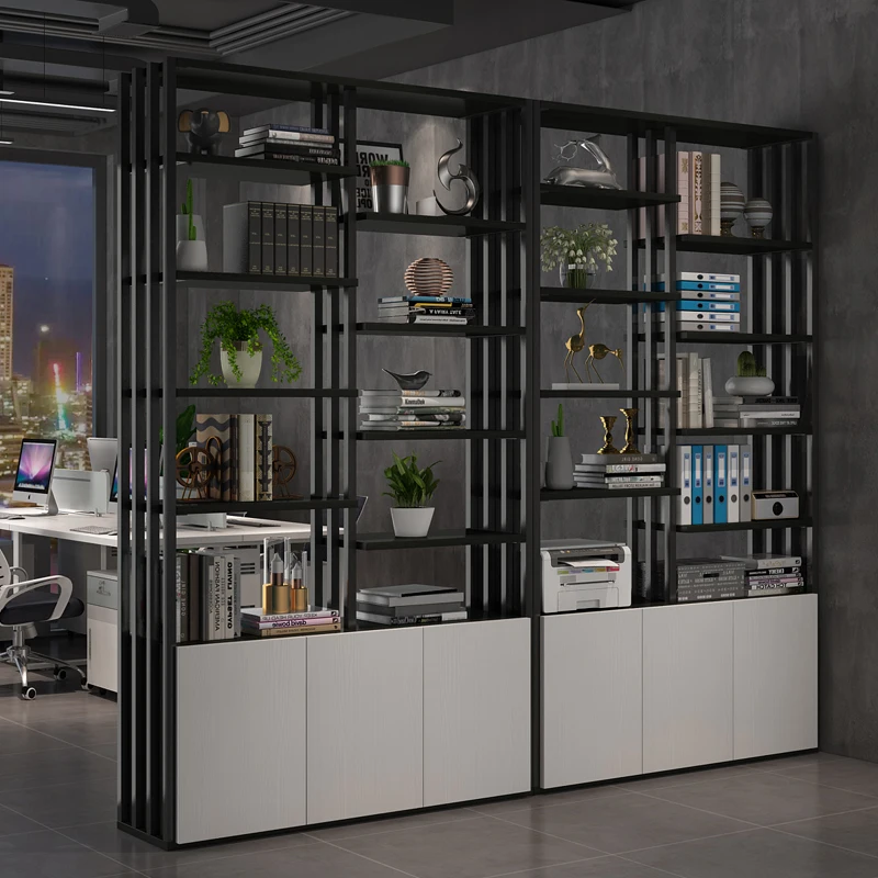 Modern simple display stand Wrought iron floor shelf Entrance bookcase Office file rack
Modern simple display stand Wrought iron floor shelf Entrance bookcase Office file rack
