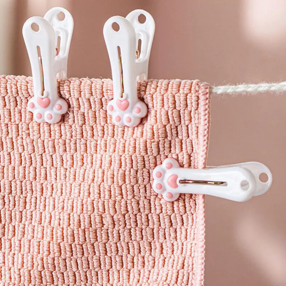 12 Pcs Cat Claw Windproof Clips Sock Hanger Drying Clothes Pegs Portable Tpe Home Use Mini Practical Durability
12 Pcs Cat Claw Windproof Clips Sock Hanger Drying Clothes Pegs Portable Tpe Home Use Mini Practical Durability