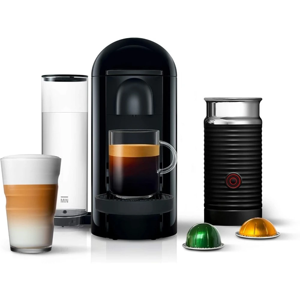 Vertuo Plus Coffee and Espresso Maker by Breville, Ink Black with Aeroccino Milk Frother
Vertuo Plus Coffee and Espresso Maker by Breville, Ink Black with Aeroccino Milk Frother