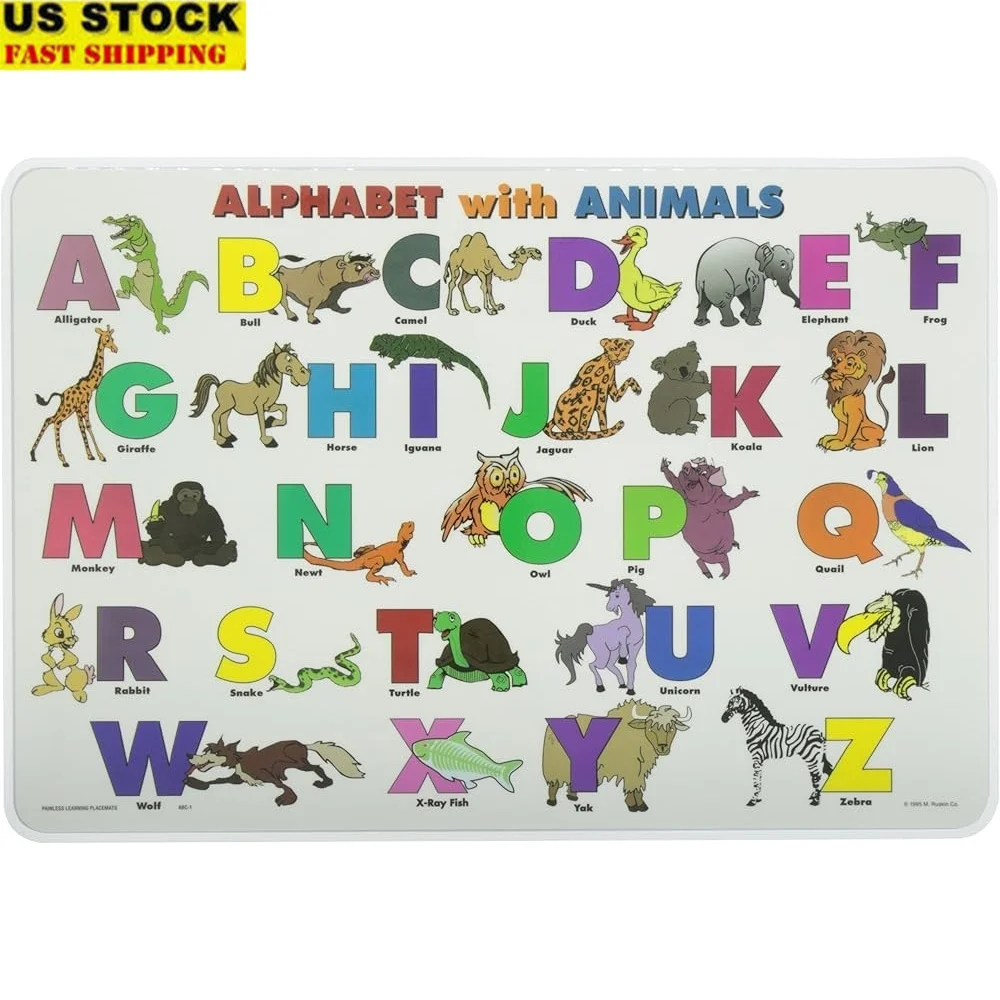 High Quality Alphabet with Animals Placemat Oil Pastel Learning Educational Material Large Size Exceptional Performance
High Quality Alphabet with Animals Placemat Oil Pastel Learning Educational Material Large Size Exceptional Performance