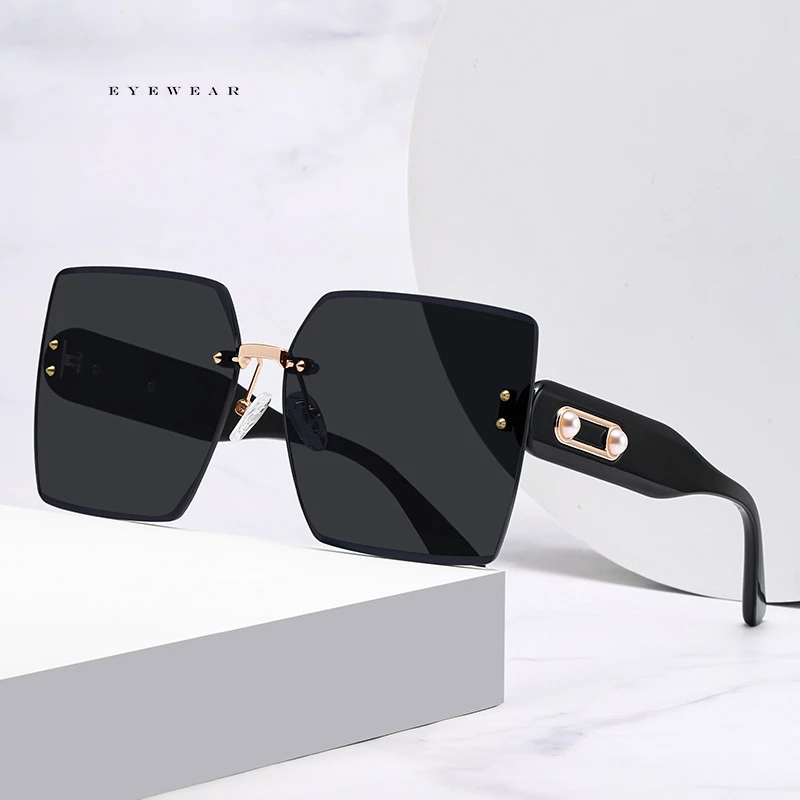 New Large Frame Sunglasses for Women Sun Protection and UV Protection Sunglasses Fashionable Frameless Sun Glasses
New Large Frame Sunglasses for Women Sun Protection and UV Protection Sunglasses Fashionable Frameless Sun Glasses