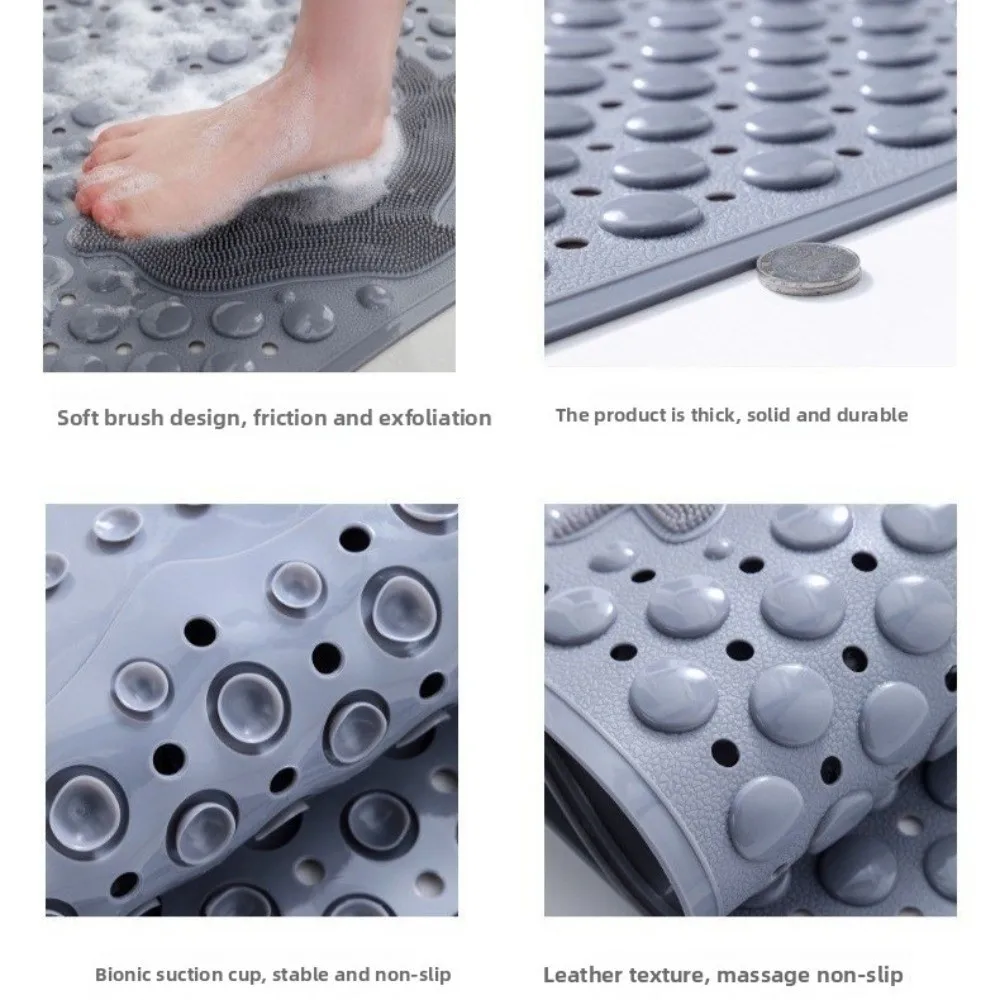 New 70*35cm Non-Slip Shower Mat with Suction Cup Drainage Holes Shower Pad Washable Multi-Color PVC Bath Mat Bathroom
New 70*35cm Non-Slip Shower Mat with Suction Cup Drainage Holes Shower Pad Washable Multi-Color PVC Bath Mat Bathroom