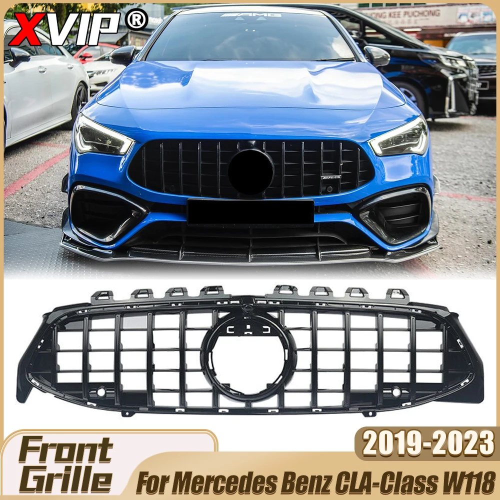 XVIP Glossy Black GTR Style Racing Grille Grill For Mercedes Benz CLA-Class W118 2019-23 CLA200 CLA250 CLA35 AMG Car Accessories
XVIP Glossy Black GTR Style Racing Grille Grill For Mercedes Benz CLA-Class W118 2019-23 CLA200 CLA250 CLA35 AMG Car Accessories
