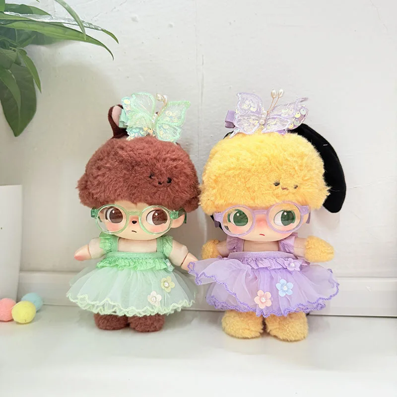 Clothes For DIMOO WORLD And 15/17cm 1st-3rd Gen Labubu Plush Keychain Dolls Creative Purple / Green Butterfly Tulle Dress Set
Clothes For DIMOO WORLD And 15/17cm 1st-3rd Gen Labubu Plush Keychain Dolls Creative Purple / Green Butterfly Tulle Dress Set