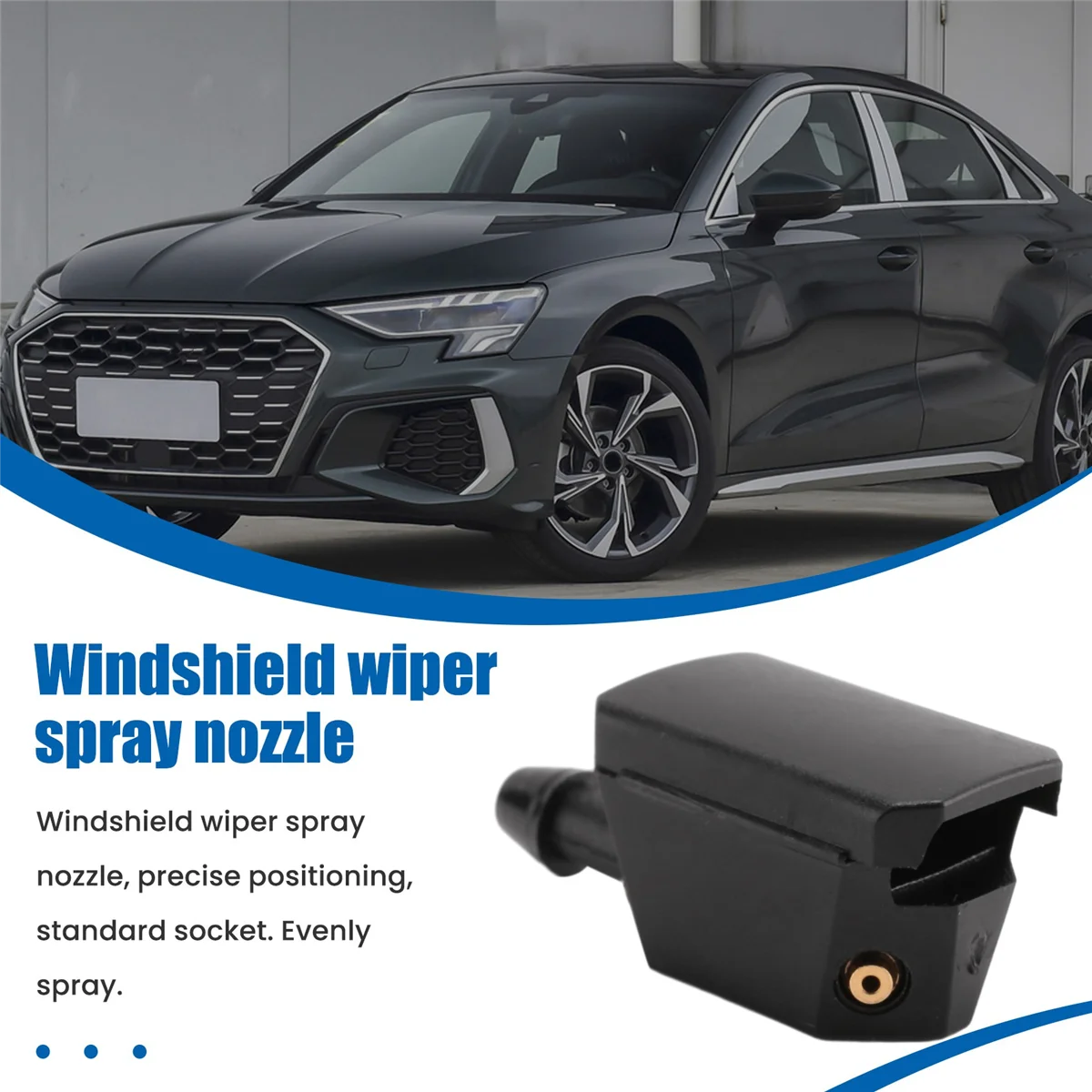 2Pcs Windscreen Washer Jet Universal Black Car Arm Windscreen Washer Wiper Blade Water Spray Jets Nozzle AccessoriesJAS
2Pcs Windscreen Washer Jet Universal Black Car Arm Windscreen Washer Wiper Blade Water Spray Jets Nozzle AccessoriesJAS