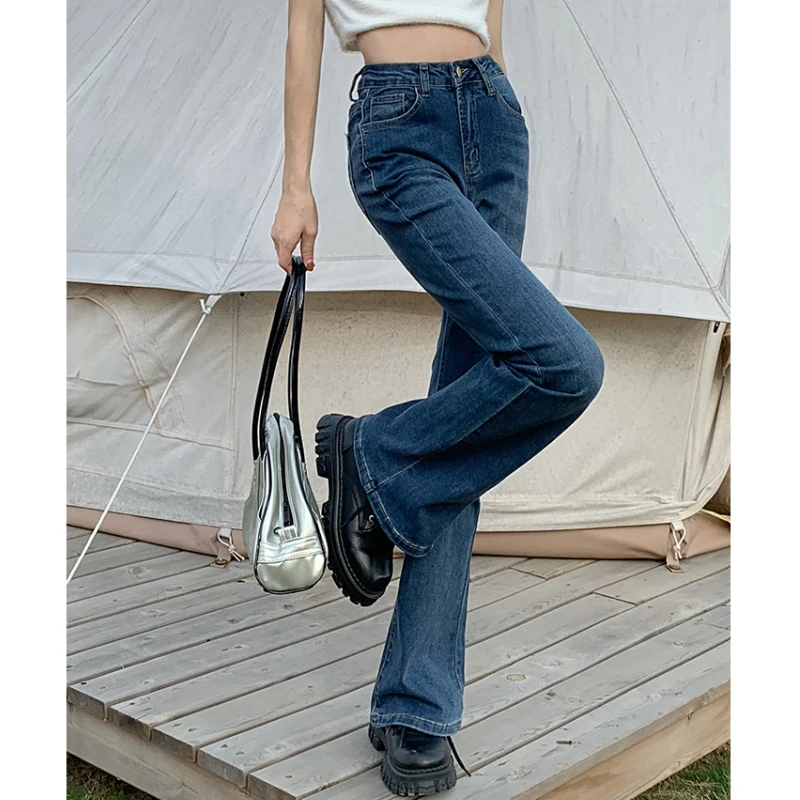 Blue Jeans Women American Wide Leg Pants Loose Fashion High Waisted Temperament Vintage Female Bottoms Summer Flared Trousers
Blue Jeans Women American Wide Leg Pants Loose Fashion High Waisted Temperament Vintage Female Bottoms Summer Flared Trousers