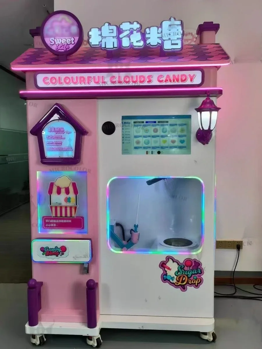High Quality Cotton Candy Vending Machine Electric Heating Marshmallow Vending Machine Professional Operation System
High Quality Cotton Candy Vending Machine Electric Heating Marshmallow Vending Machine Professional Operation System