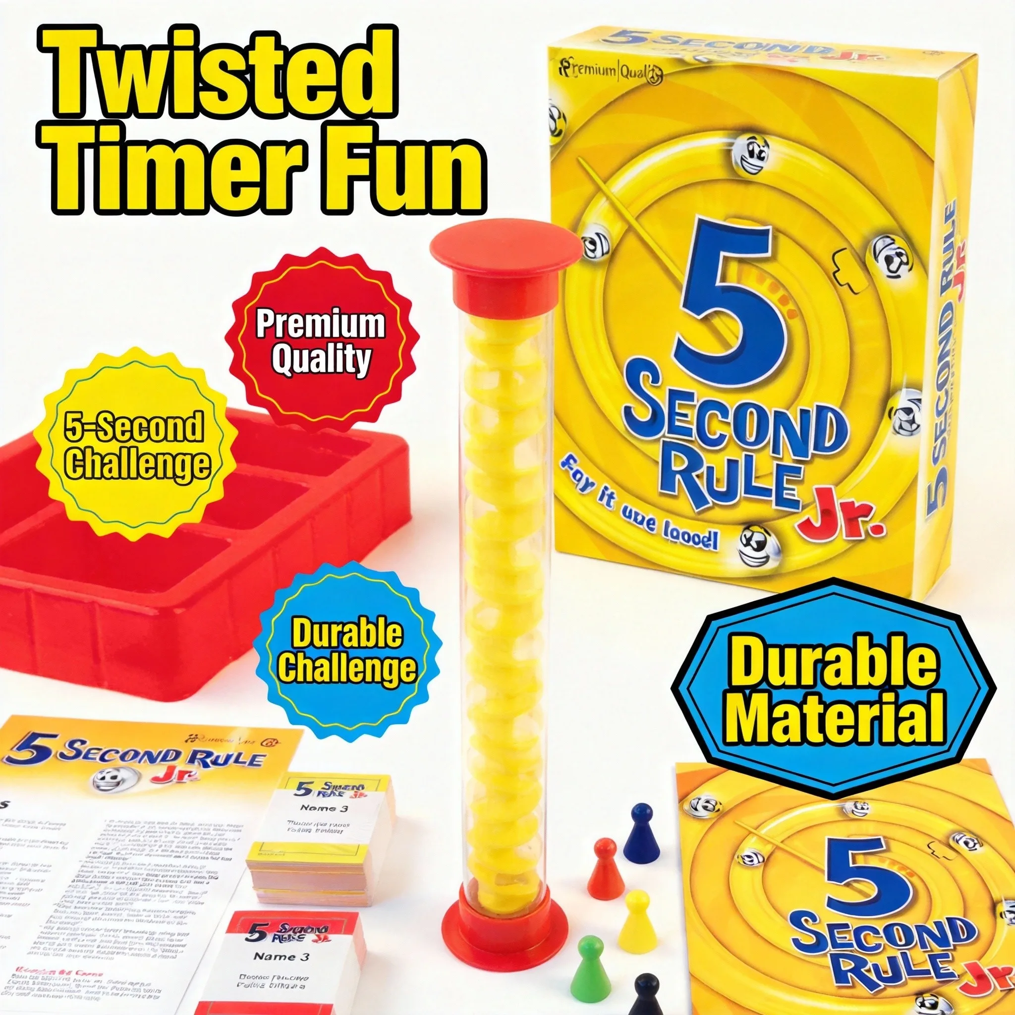 Настольная игра 5 Second Rule Jr. - быстрая семейная игра для детей от 6 лет, 3-6 игроков, игра на развитие мышления.
Настольная игра 5 Second Rule Jr. - быстрая семейная игра для детей от 6 лет, 3-6 игроков, игра на развитие мышления.