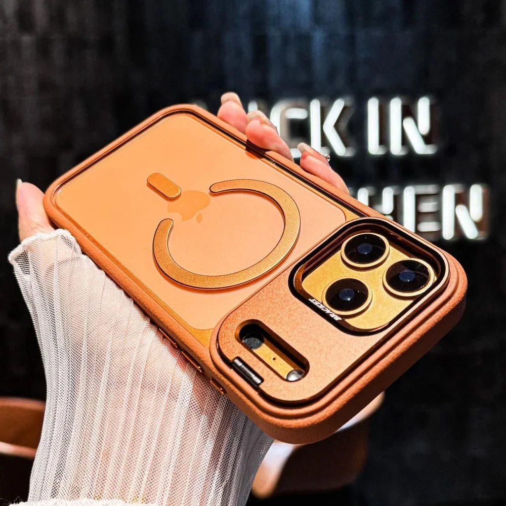 Glass Protection Lens Holder Magnetic Clear Case For iPhone 16 15 14 13 17 Pro Max Flod Bracket For Magsafe Leather Bumper Cover
Glass Protection Lens Holder Magnetic Clear Case For iPhone 16 15 14 13 17 Pro Max Flod Bracket For Magsafe Leather Bumper Cover