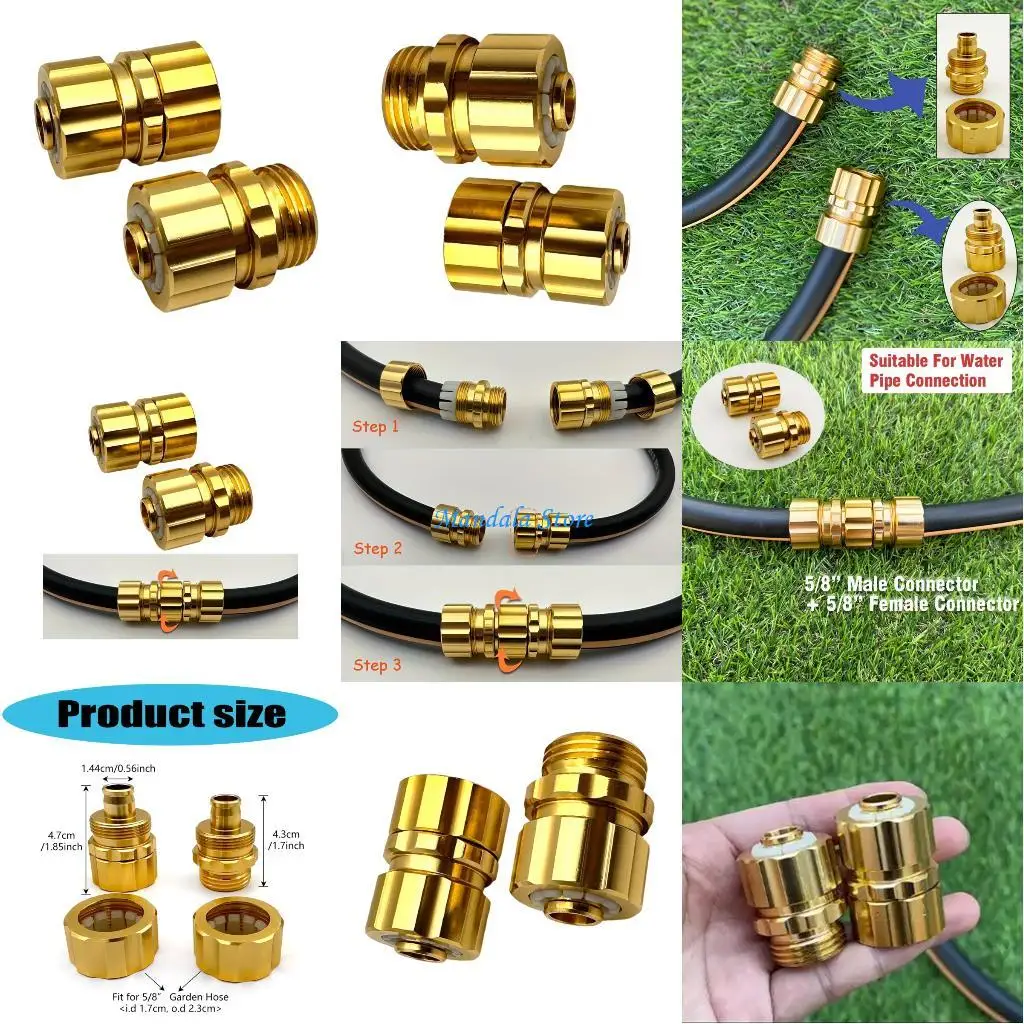 U2JC Quick Connector Garden Hose Coupling Universals Water Pipe Fitting
U2JC Quick Connector Garden Hose Coupling Universals Water Pipe Fitting