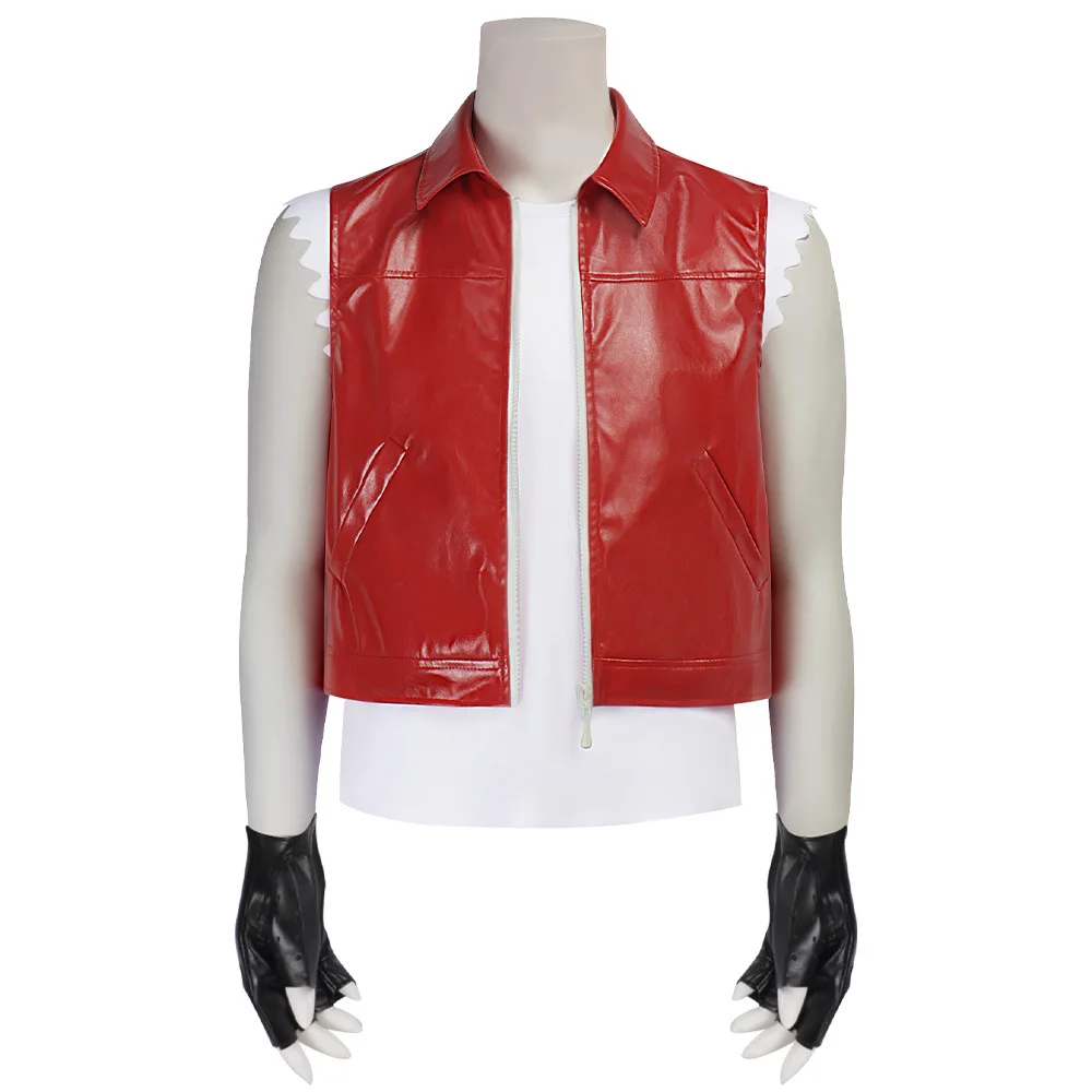 Terry Bogard Boxing King Game Cosplay Costume Red Leather Vest Halloween Carnival Cosplay KOF Terry Outfits
Terry Bogard Boxing King Game Cosplay Costume Red Leather Vest Halloween Carnival Cosplay KOF Terry Outfits