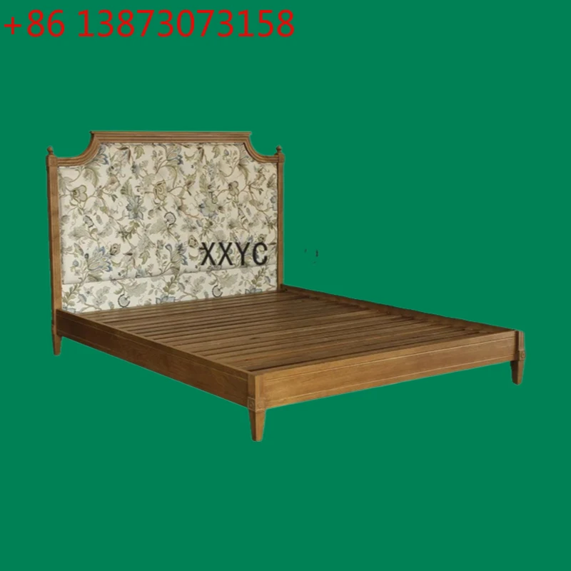 Solid Wood Bed High Backrest Large Bed with Soft Bag Retro Master Bedroom Mute Double Bed
Solid Wood Bed High Backrest Large Bed with Soft Bag Retro Master Bedroom Mute Double Bed