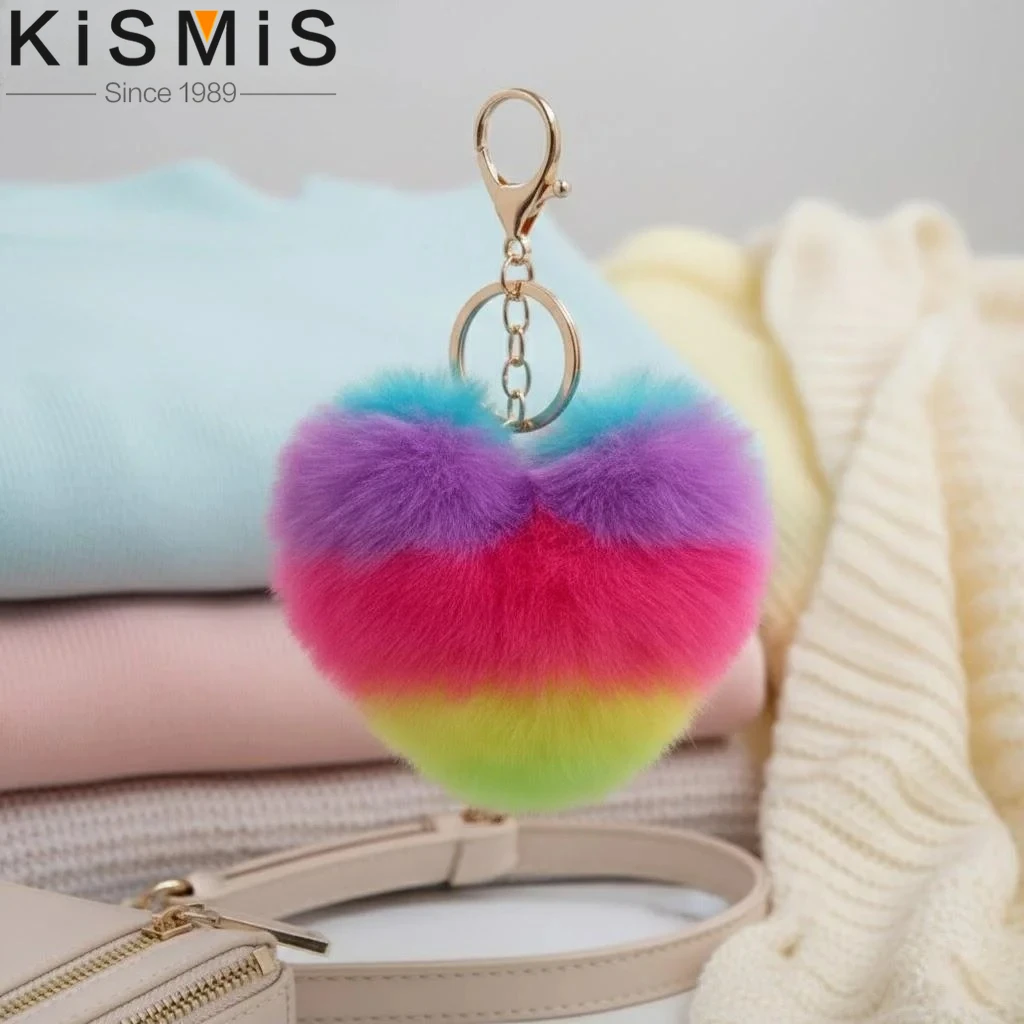Fashion Rainbow Plush Love Key Pendant Cute Car Accessories for Women Girls Soft Stuffed Animal Keychain Toy Gift
Fashion Rainbow Plush Love Key Pendant Cute Car Accessories for Women Girls Soft Stuffed Animal Keychain Toy Gift