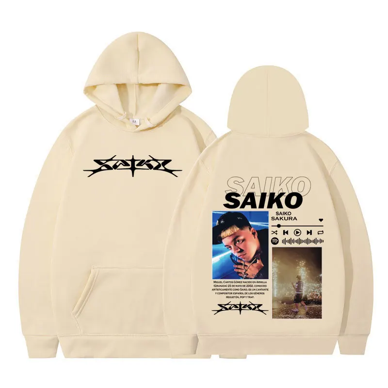 Рэпер SAIKO SAKURA Album Merch Harajuku толстовки для мужчин и женщин модная одежда с длинным рукавом в стиле хип-хоп большие мужские толстовки с капюшоном
Рэпер SAIKO SAKURA Album Merch Harajuku толстовки для мужчин и женщин модная одежда с длинным рукавом в стиле хип-хоп большие мужские толстовки с капюшоном