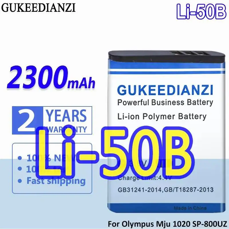 Digital Camera Battery LI-50B 2300Mah For Olympus Mju 1020 SP-800UZ Stylus 1010 U Ricoh CX3 CX4 D-LI92 DLI92
Digital Camera Battery LI-50B 2300Mah For Olympus Mju 1020 SP-800UZ Stylus 1010 U Ricoh CX3 CX4 D-LI92 DLI92