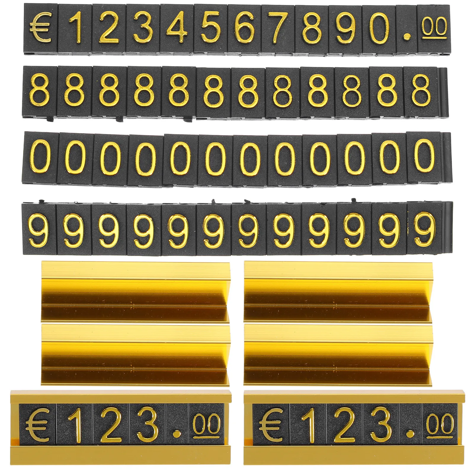 16Sets Gold Jewelry Price Tag Cubes Adjustable Price Display Blocks for Retail Counter Jewelry Shop Countertop Pricing Signs
16Sets Gold Jewelry Price Tag Cubes Adjustable Price Display Blocks for Retail Counter Jewelry Shop Countertop Pricing Signs