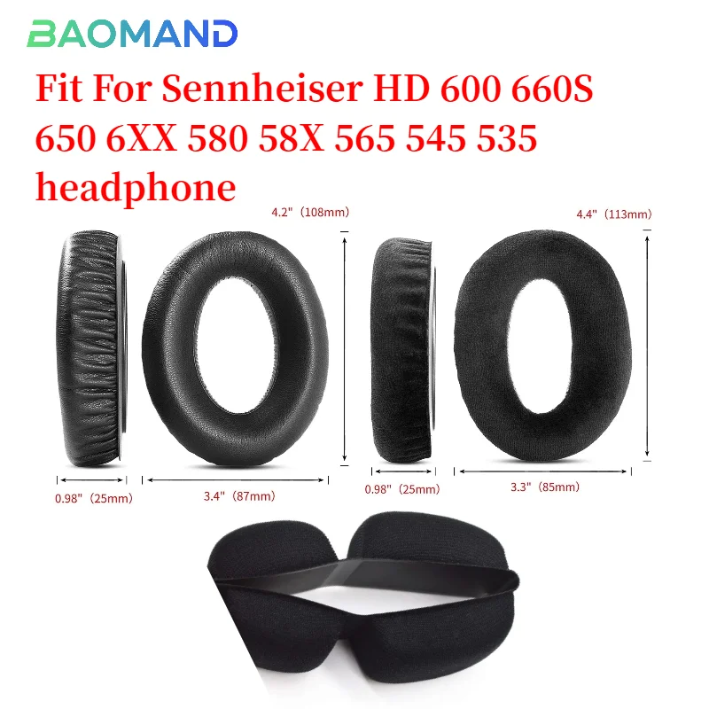 Replacement Ear pads Fits for Sennheiser HD 600 660S 650 6XX 580 58X 565 545 535 Headphones Ear Cushions Earpads headset 
Replacement Ear pads Fits for Sennheiser HD 600 660S 650 6XX 580 58X 565 545 535 Headphones Ear Cushions Earpads headset