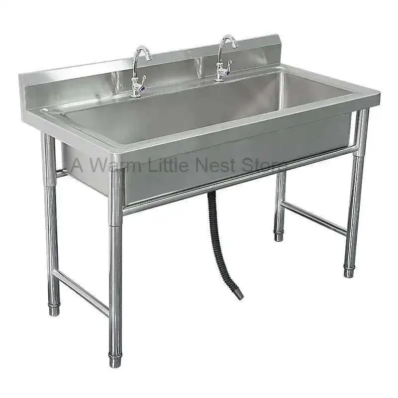 Commercial Stainless Steel Kitchen Sinks Single Washing Sinks Integrated for Restaurant School Custom Wash Basin with Bracket
Commercial Stainless Steel Kitchen Sinks Single Washing Sinks Integrated for Restaurant School Custom Wash Basin with Bracket