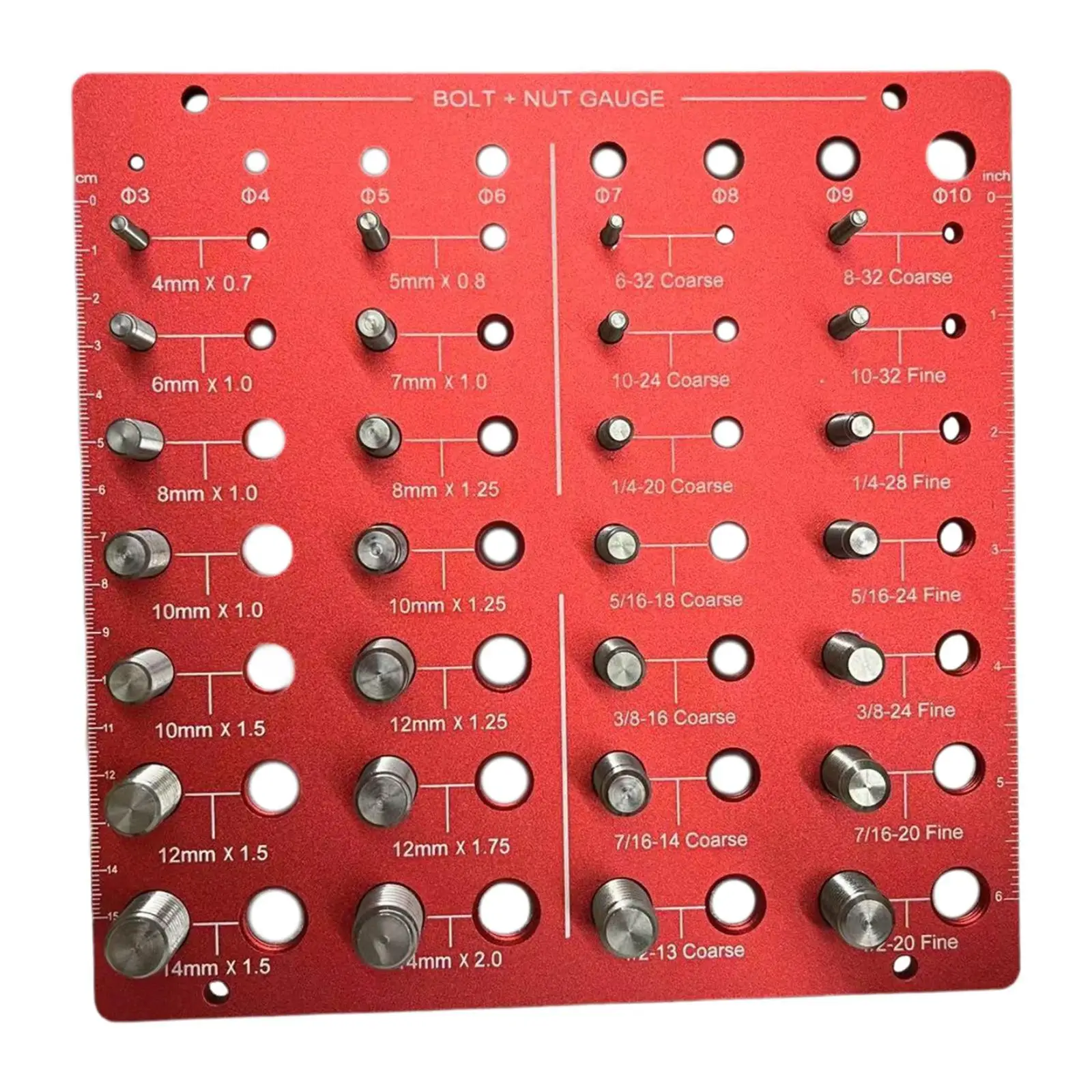 28 Nut and Bolt Thread Checker Identifier Gauge Professional Sturdy Versatile Size Gauge for DIY Tool Enthusiasts Plumbers
28 Nut and Bolt Thread Checker Identifier Gauge Professional Sturdy Versatile Size Gauge for DIY Tool Enthusiasts Plumbers