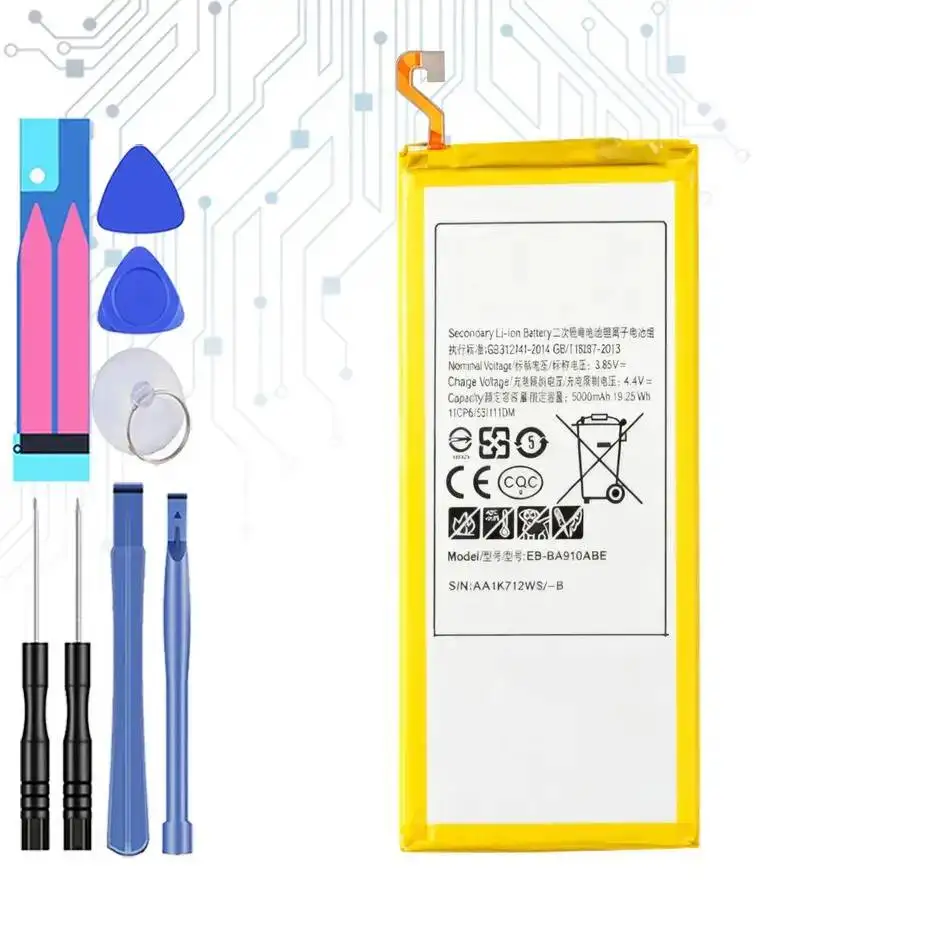 Долговечный аккумулятор EB-BA910ABE для Samsung Galaxy A9 + A9000 A9 Pro 2016 Duos TD-Lte SM-A9100 SM-A910F DS для мобильного телефона 5000 мАч
Долговечный аккумулятор EB-BA910ABE для Samsung Galaxy A9 + A9000 A9 Pro 2016 Duos TD-Lte SM-A9100 SM-A910F DS для мобильного телефона 5000 мАч