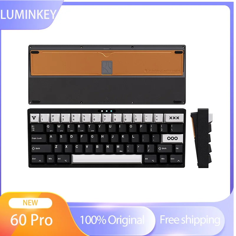 LUMINKEY 60 Pro Customized Mechanical Keyboard CNC Aluminum Hot Swap BT 2.4G Wireless 60% Layout Gasket 4000mAh HIFI Swich PC
LUMINKEY 60 Pro Customized Mechanical Keyboard CNC Aluminum Hot Swap BT 2.4G Wireless 60% Layout Gasket 4000mAh HIFI Swich PC