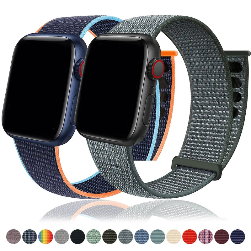 Nylon Strap For Apple Watch Band S10 46mm 42mm 45mm 41mm 44mm 40mm 49mm Braided Bracelet Breathable iWatch Ultra 10/9/8/7/6/5/4
Nylon Strap For Apple Watch Band S10 46mm 42mm 45mm 41mm 44mm 40mm 49mm Braided Bracelet Breathable iWatch Ultra 10/9/8/7/6/5/4