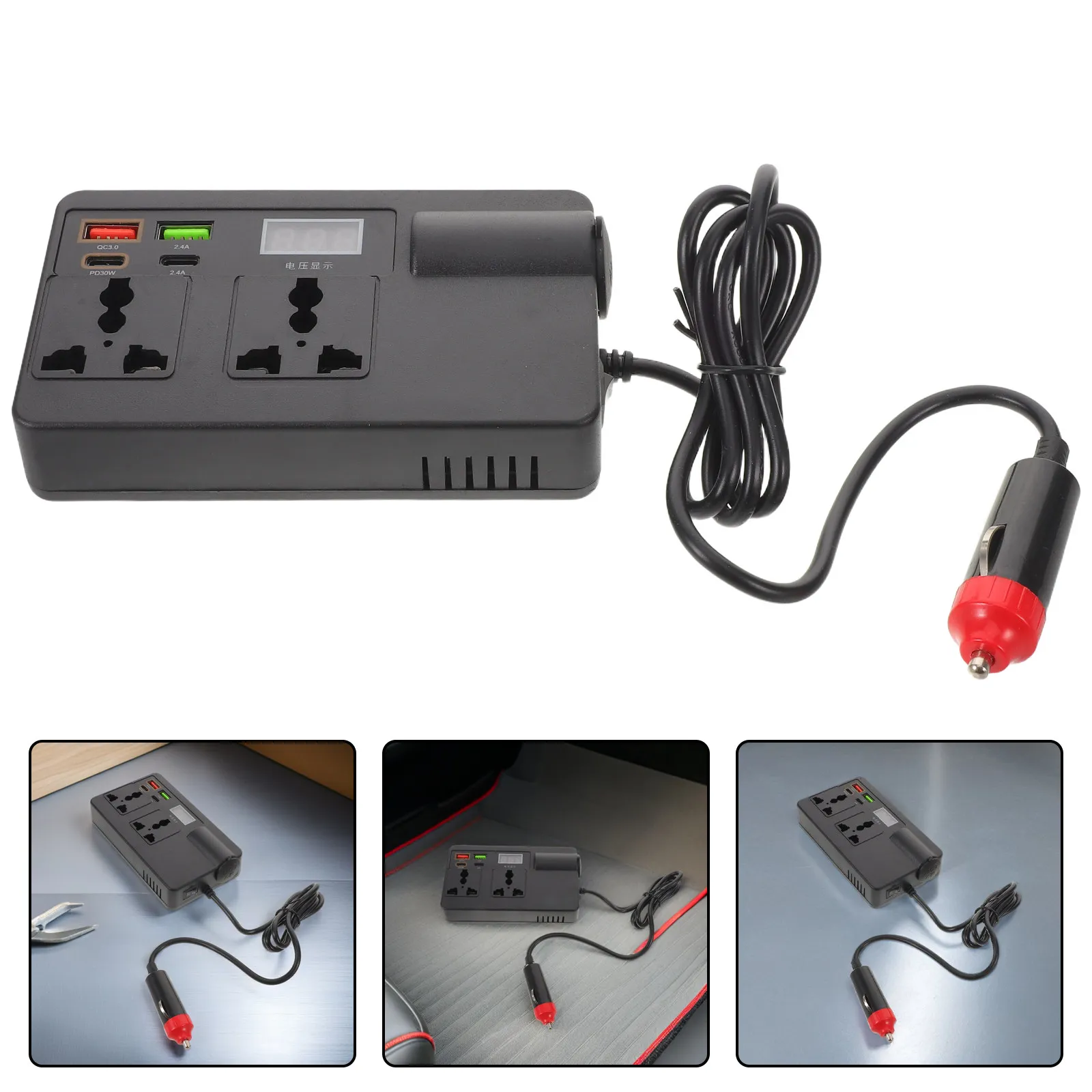 Car Power Inverter 120W 12V 24V to 220V Vehicle USB Port Charger Multi-Function Socket Adapter Outlet for Laptop Mobile Charging
Car Power Inverter 120W 12V 24V to 220V Vehicle USB Port Charger Multi-Function Socket Adapter Outlet for Laptop Mobile Charging