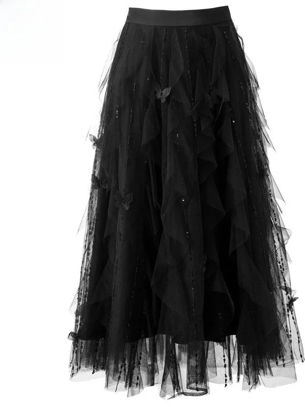 Ele A-Line Midi Skirt with iny Sequins Me High Waist Slimming Puffy Cake Skirt for Women in Autumn And Winter
Ele A-Line Midi Skirt with iny Sequins Me High Waist Slimming Puffy Cake Skirt for Women in Autumn And Winter