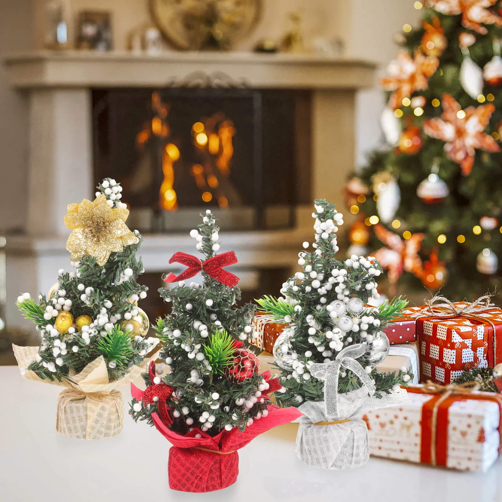 3PCS Mini Small Tree Tabletop Decor Tabletop Christmas Tree Decor Decoration Desktop nament Festive Holiday Party
3PCS Mini Small Tree Tabletop Decor Tabletop Christmas Tree Decor Decoration Desktop nament Festive Holiday Party
