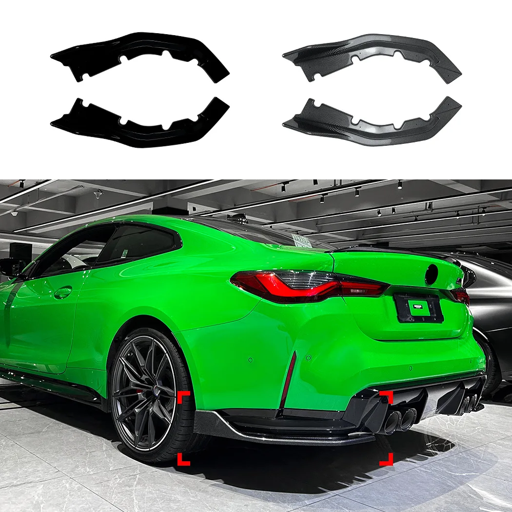 For BMW M4 G82 G83 2021+ Rear Bumper Corner Splitter Diffuser Decal Gloss Black ABS
For BMW M4 G82 G83 2021+ Rear Bumper Corner Splitter Diffuser Decal Gloss Black ABS