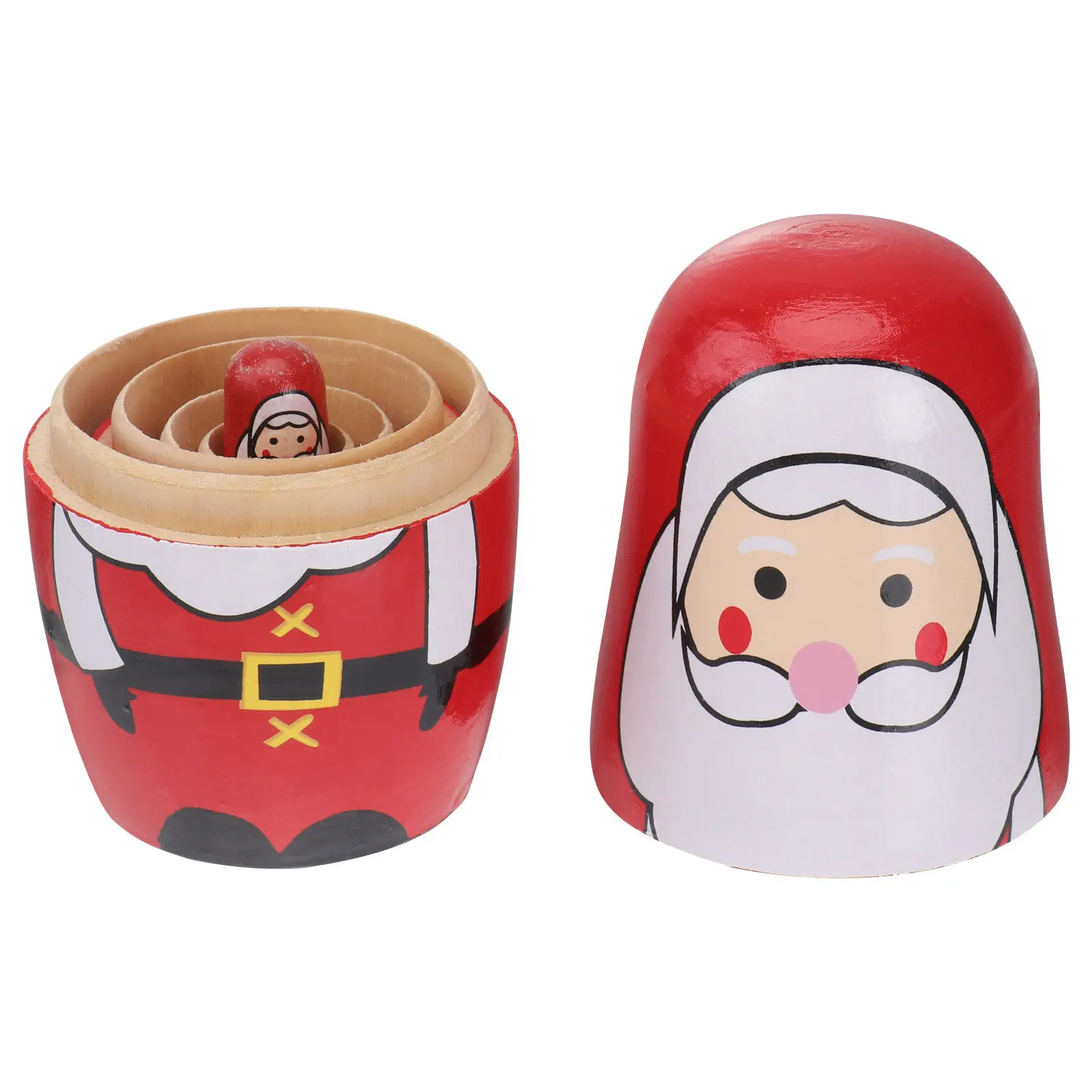 5Pcs Santa Claus Pattern Painted Premium Wooden Russian Nesting Storage Containers Set Jewelry Candy Sundries Holder Christmas
5Pcs Santa Claus Pattern Painted Premium Wooden Russian Nesting Storage Containers Set Jewelry Candy Sundries Holder Christmas