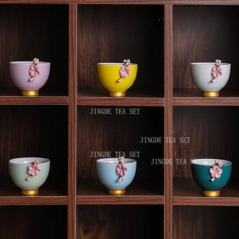 1pcs Ceramic Cups High End Handmade Flower Tea Set for Household Use Girls Use Colorful Tea Cup Master's Cup
1pcs Ceramic Cups High End Handmade Flower Tea Set for Household Use Girls Use Colorful Tea Cup Master's Cup