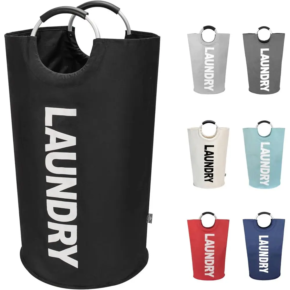 90L Large Laundry Basket, Collapsible Laundry Bag, Reusable Tall Clothes Hamper, Washing Bin (Black)
90L Large Laundry Basket, Collapsible Laundry Bag, Reusable Tall Clothes Hamper, Washing Bin (Black)