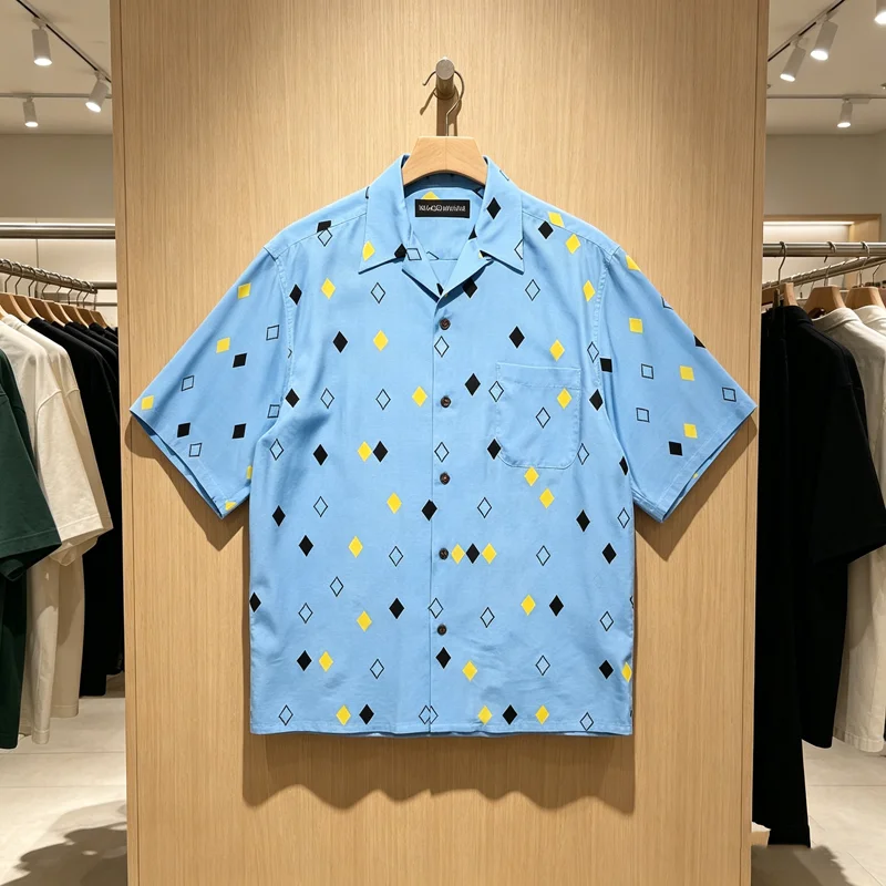 Colorful Diamond Print Wacko Maria Short Sleeve Shirt Japan Men Women Hawaii Beach Loose Soft Shirt Tops Blouse
Colorful Diamond Print Wacko Maria Short Sleeve Shirt Japan Men Women Hawaii Beach Loose Soft Shirt Tops Blouse