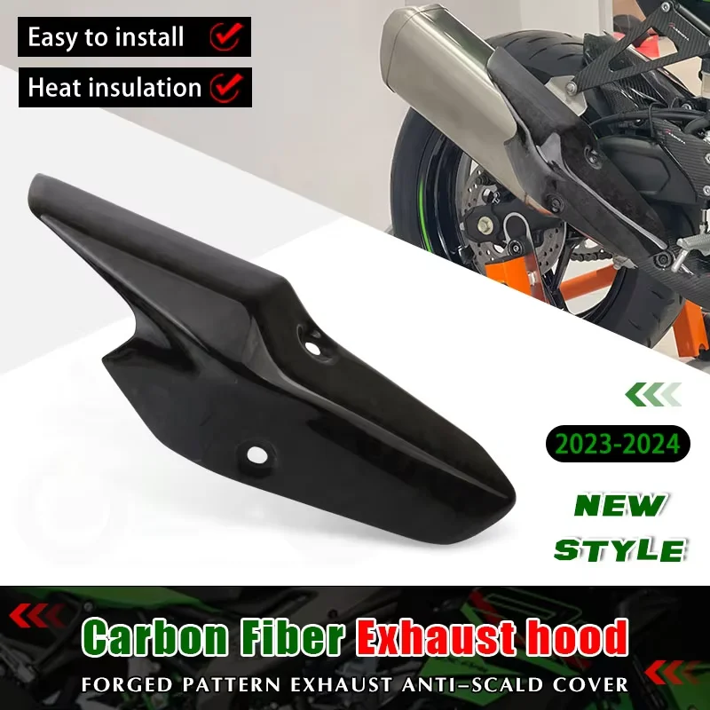Carbon Fiber For Kawasaki ZX-4R ZX-4RR Ninja ZX4R ZX4RR 2024 2025 Motorcycle Exhaust Heat Shield Cover Protective Anti Scalding
Carbon Fiber For Kawasaki ZX-4R ZX-4RR Ninja ZX4R ZX4RR 2024 2025 Motorcycle Exhaust Heat Shield Cover Protective Anti Scalding