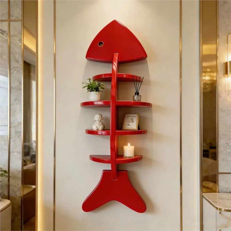 Wooden Fish Skeleton Shaped Wall Storage Rack Living Room Bedroom Entrance Wall Decoration Small Compartment Storage Rack ZI632
Wooden Fish Skeleton Shaped Wall Storage Rack Living Room Bedroom Entrance Wall Decoration Small Compartment Storage Rack ZI632