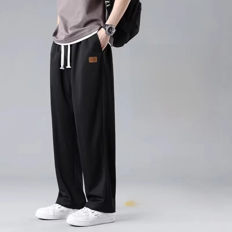 Men's Summer Thin Qui Dry Loose Sport Pants Wide Leg Straight Ins Trendy Teenage Ice Silk Casual Trousers
Men's Summer Thin Qui Dry Loose Sport Pants Wide Leg Straight Ins Trendy Teenage Ice Silk Casual Trousers