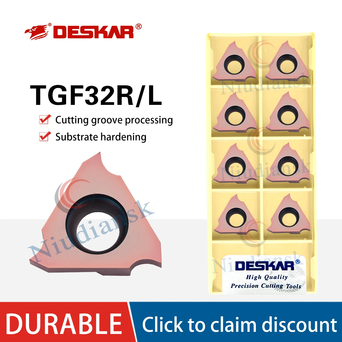 TGF32 R/L 050 100 150 200 250 300 LF6018 CNC Lathe Vertical Installation Card Spring Groove Cutting Inserts For Stainless Steel
TGF32 R/L 050 100 150 200 250 300 LF6018 CNC Lathe Vertical Installation Card Spring Groove Cutting Inserts For Stainless Steel