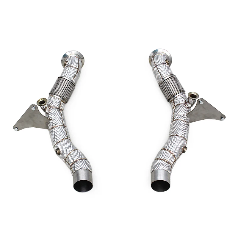 Race Free Flow Downpipe For Ferrari F8 Spider/Tributo 3.9T V8 2019- Engine Turbo Exhaust Pipe With Heat Shield
Race Free Flow Downpipe For Ferrari F8 Spider/Tributo 3.9T V8 2019- Engine Turbo Exhaust Pipe With Heat Shield