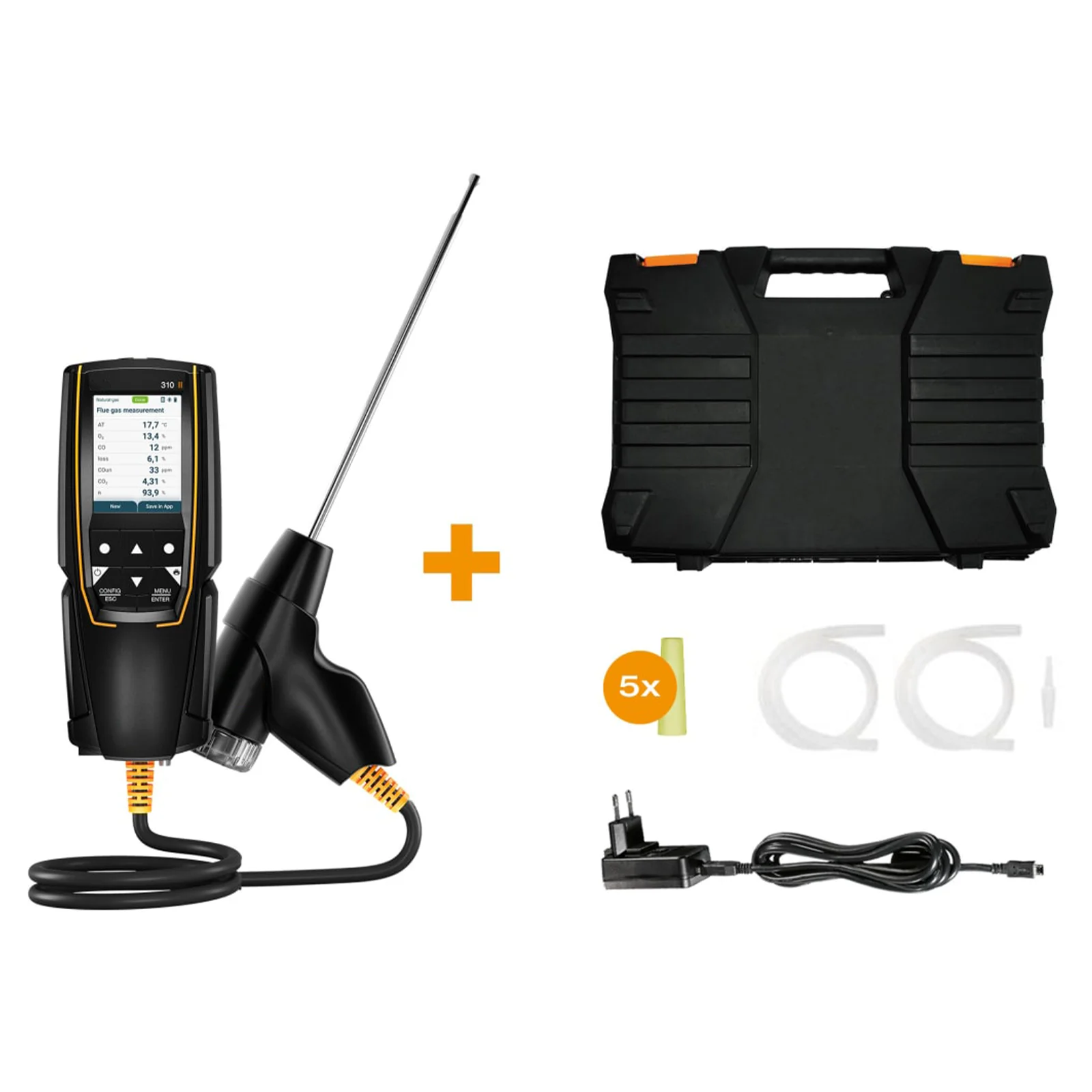 Анализатор газа Testo 310 II, портативный цифровой анализатор сгорания газа, детектор газа O2 CO 0563-3104
Анализатор газа Testo 310 II, портативный цифровой анализатор сгорания газа, детектор газа O2 CO 0563-3104