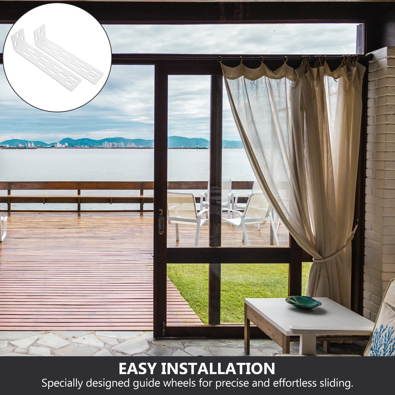 2pcs Electric Track Accessories Silent Durable Metal Curtain Track Wall Mount Brackets Home Installation Support Sliding
2pcs Electric Track Accessories Silent Durable Metal Curtain Track Wall Mount Brackets Home Installation Support Sliding