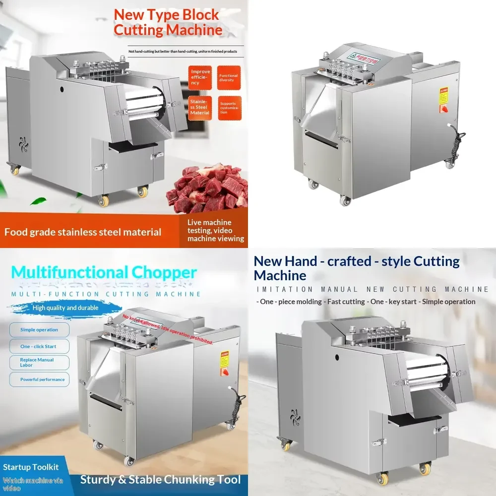Commercial Fully Automatic Chicken Cuber Copper Motor 3000W 4-Year Warranty-All-in-One Machine for Fresh Meat
Commercial Fully Automatic Chicken Cuber Copper Motor 3000W 4-Year Warranty-All-in-One Machine for Fresh Meat