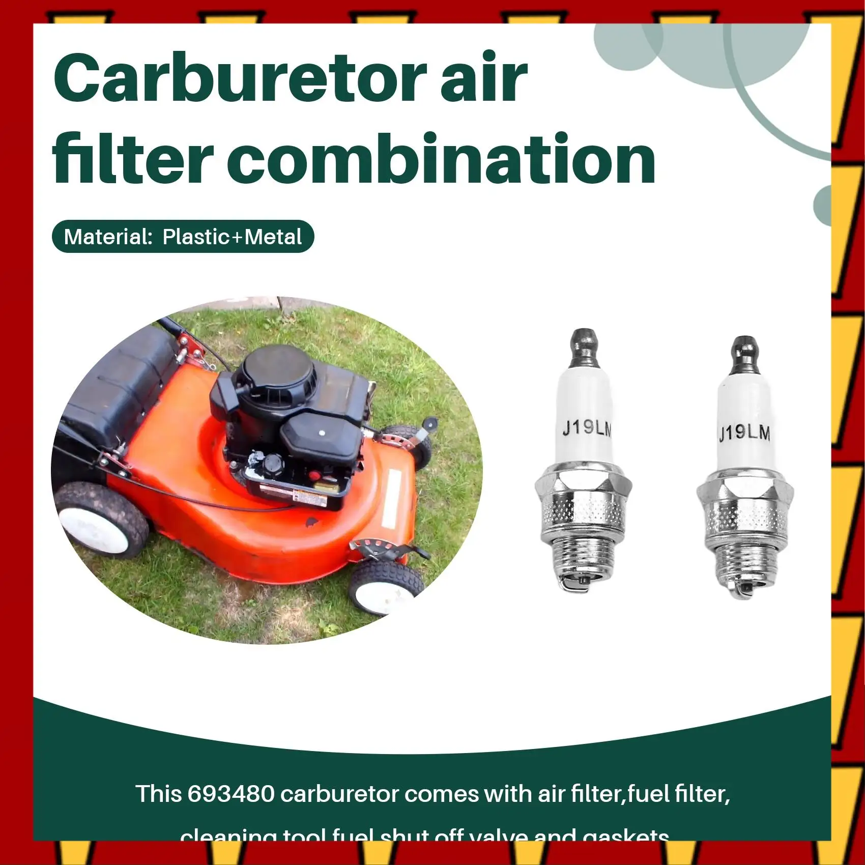 ABNP Carburetor Compatible With Briggs & Stratton 693479 693480 499306 With 394019S Air Filter 394358S Fuel Filter
ABNP Carburetor Compatible With Briggs & Stratton 693479 693480 499306 With 394019S Air Filter 394358S Fuel Filter