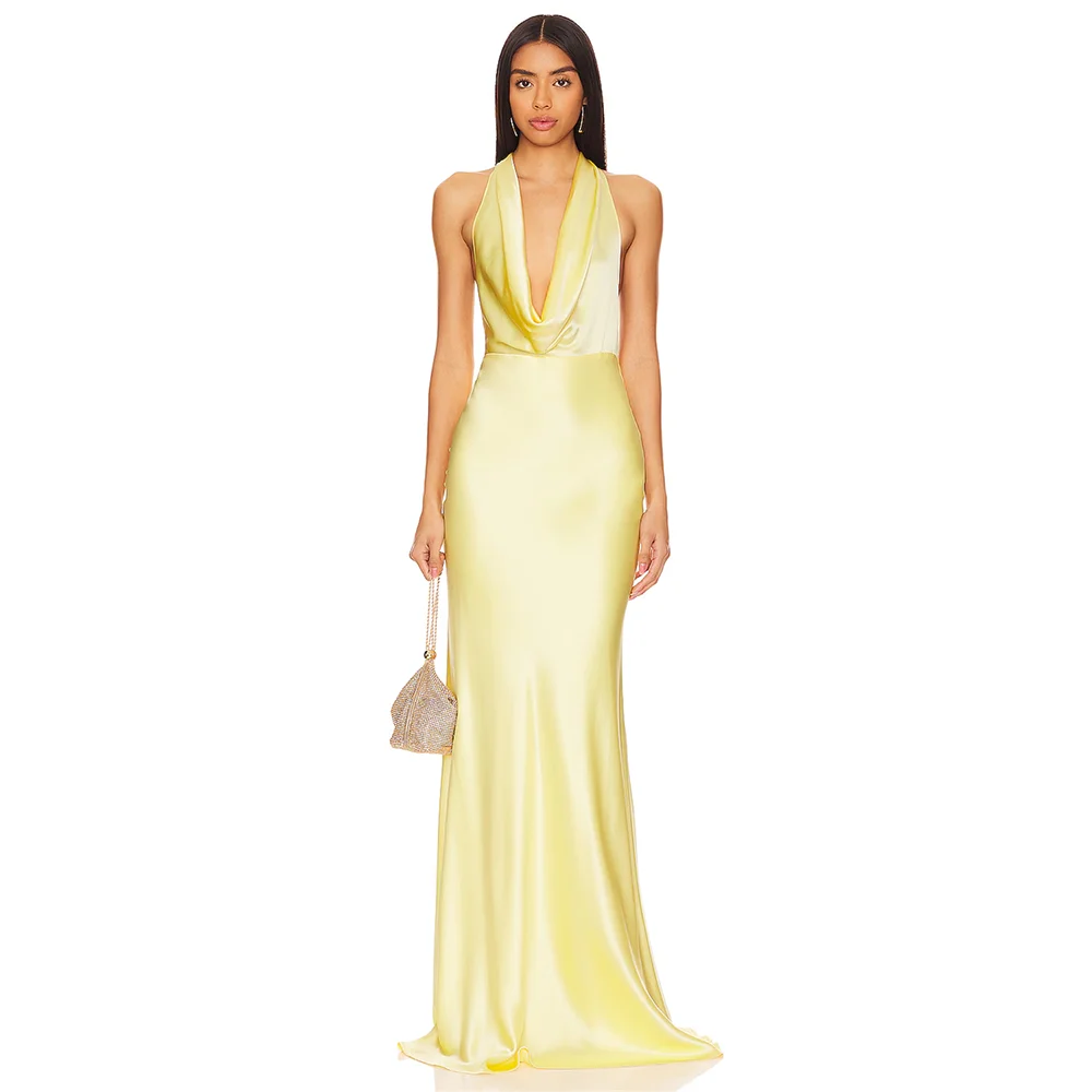 Women's Formal Evening Gowns Halter Backless Sleeveless Mermaid Evening Dresses Elegant Formal Party Gowns Formal Dresses
Women's Formal Evening Gowns Halter Backless Sleeveless Mermaid Evening Dresses Elegant Formal Party Gowns Formal Dresses