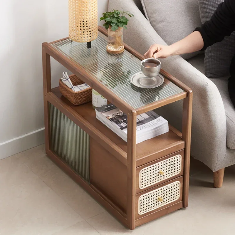 Side Cabinet Side Cabinet Bedside Small Table Light Luxury Corner Table Glass-Side Table Movable Coffee Table Small Table
Side Cabinet Side Cabinet Bedside Small Table Light Luxury Corner Table Glass-Side Table Movable Coffee Table Small Table