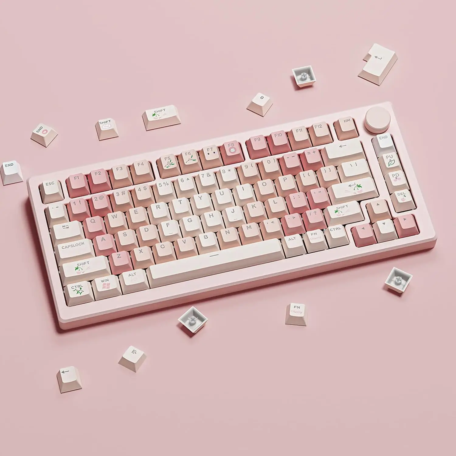 130 Keys PBT Keycaps Cherry Profile Custom Shine Through Key caps Pink Cute Set for 61/68/84/87/100/104/108 Mechanical Keyboards
130 Keys PBT Keycaps Cherry Profile Custom Shine Through Key caps Pink Cute Set for 61/68/84/87/100/104/108 Mechanical Keyboards