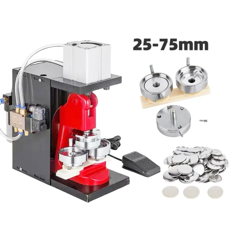 25-75MM Tinplate Pneumatic Badge Making Machine Button Badge Stamping Machine Button Making Machine
25-75MM Tinplate Pneumatic Badge Making Machine Button Badge Stamping Machine Button Making Machine