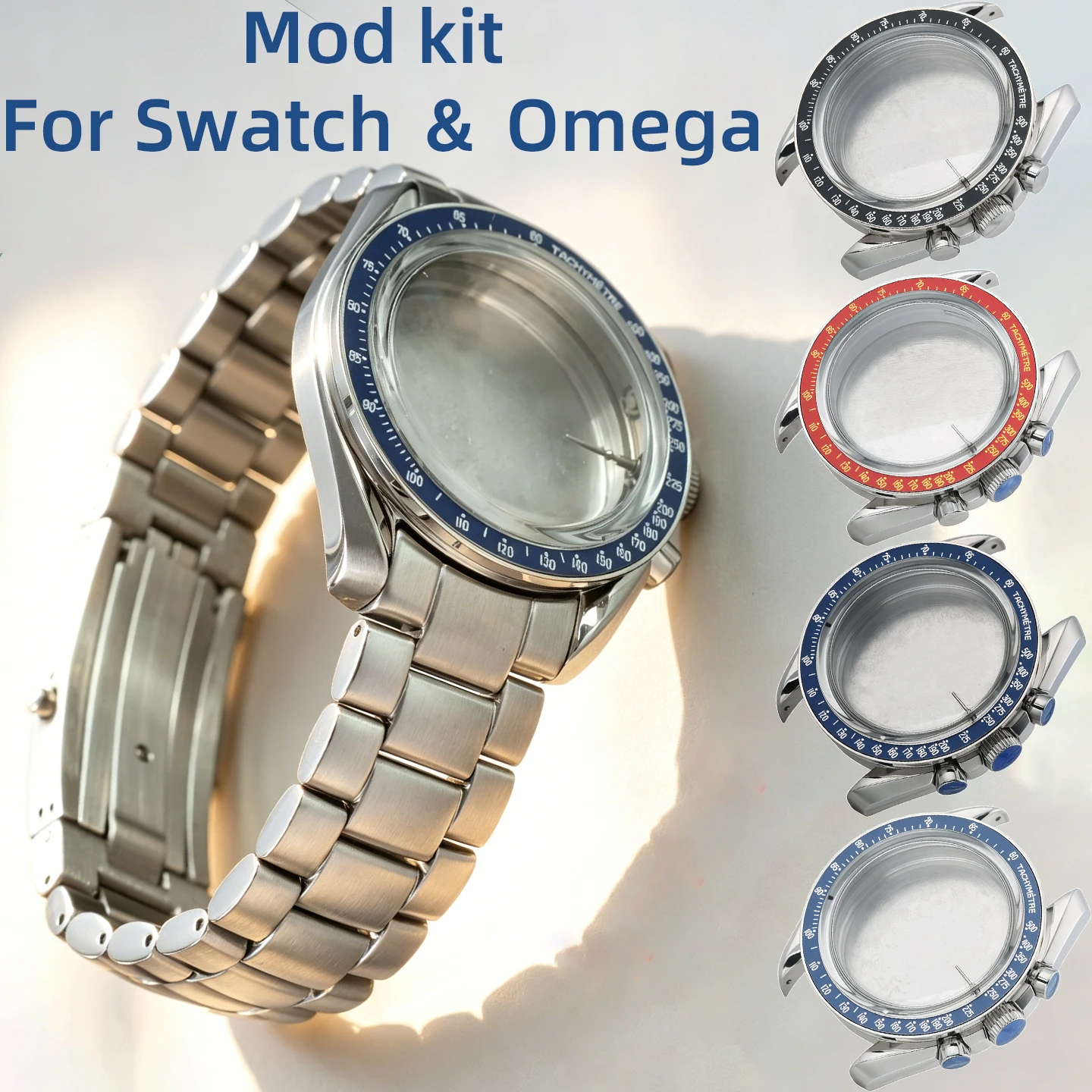 Mod kit for 42mm watch case moon metal Case strap for Swatch & Omega moonswatch metal Kit modification Watch Accessories
Mod kit for 42mm watch case moon metal Case strap for Swatch & Omega moonswatch metal Kit modification Watch Accessories