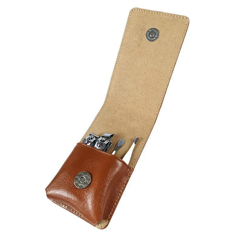 2023 New Vintage Stainless Steel Nail Clipper Leather Case Anti-scratch Portable Creative Gift Storage Pack Organizer Handbags
2023 New Vintage Stainless Steel Nail Clipper Leather Case Anti-scratch Portable Creative Gift Storage Pack Organizer Handbags