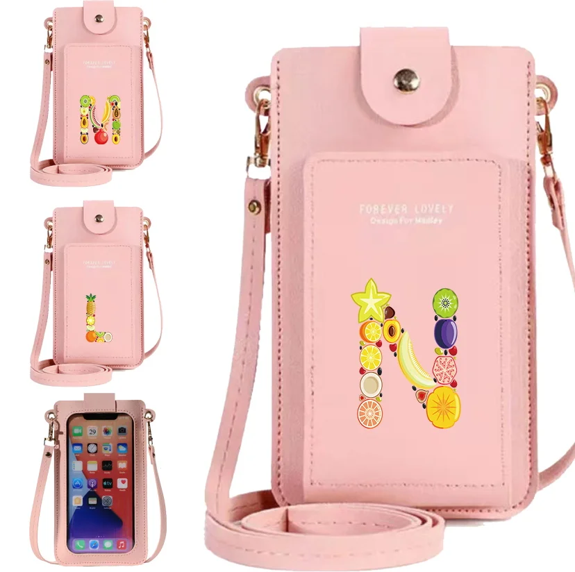 Cell Phone Packet Women Wallets Card Holder PU Leather Crossbody Phone Bags Strap Handbag Touch Screen Fruit Printing Series
Cell Phone Packet Women Wallets Card Holder PU Leather Crossbody Phone Bags Strap Handbag Touch Screen Fruit Printing Series